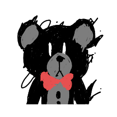 ink bear emotion by Punn
