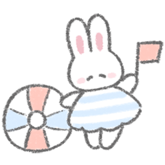 The fluffy bunny sticker32(tw)