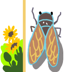 Cicada semi Sticker