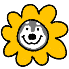 funny husky emoji sticker