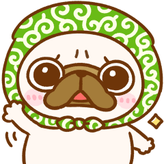 pug day sticker dog