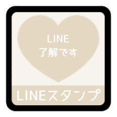 LINE HEART 1 [1][IVORY]