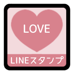 LINE HEART 1 [1][PINK]