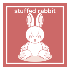 stuffed rabbit style