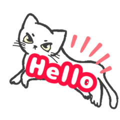 Usagiya.Nemuko._cat sticker(English)
