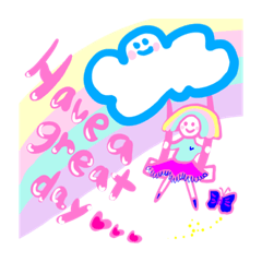 Rainbow girl&cloud boy