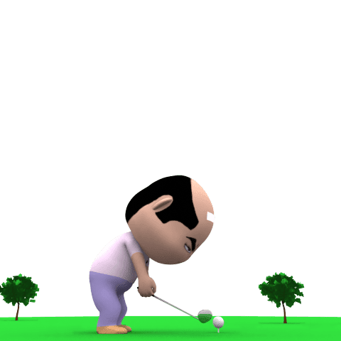 Golf sticker for strong eye
