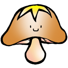 Shiitake mushroom with star pattern