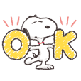 Basic Daily Snoopy Stickers