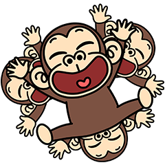 Funny Monkey Pop-Ups 3