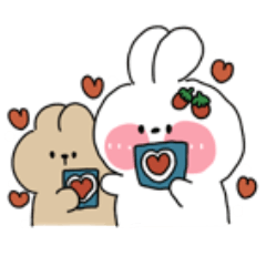 rabbit and bear : I love you