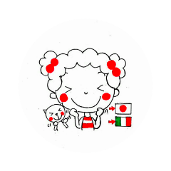 Bilingual stickers in Japanese/Italian