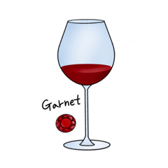 ワインのためのスタンプ　red  wine