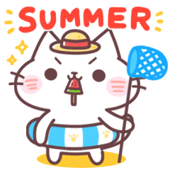Nya-kun summer sticker