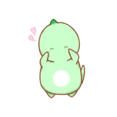 heartwarming dinosaur stamp