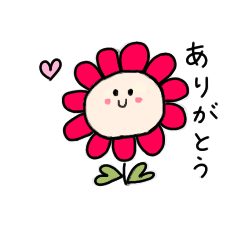 かわいぃお花スタンプ