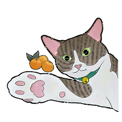 kijitora cats with oranges