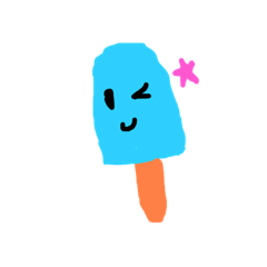 Blue and cute ice cream