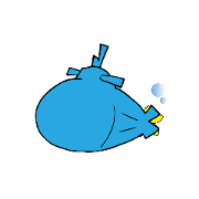 Sticker of Submarine and Friends 3