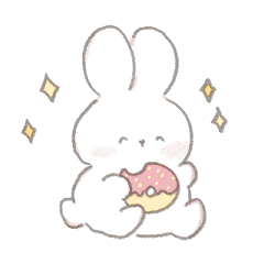 mochiusachan sticker lovely Rabbit