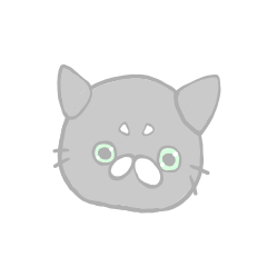 gray cat  of the marumaroanimals