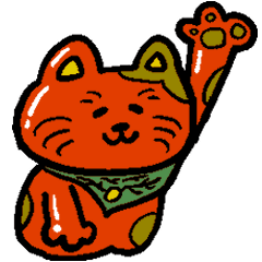 Maneki-neko (beckoning cat)