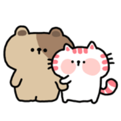 bear&cat :  I love you