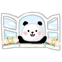 Easy-to-use panda sticker