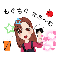 It's a cute girl stamp.