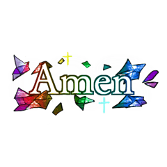 Christian Stained glass Sticker