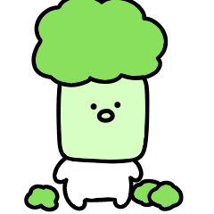 Surreal mini broccoli that moves