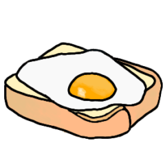 fried egg bread sunny side up sandwich