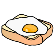 fried egg bread sunny side up sandwich