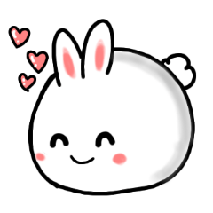 Bored rabbit sticker