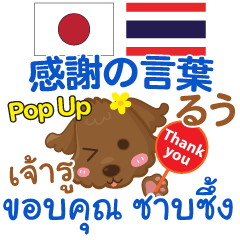Ru words of thanks Pop-up Thai Japanese