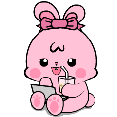 Lovely Pink Rabbit ll : Animated