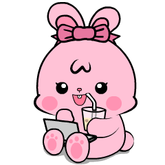 Lovely Pink Rabbit ll : Animated – LINE stickers | LINE STORE