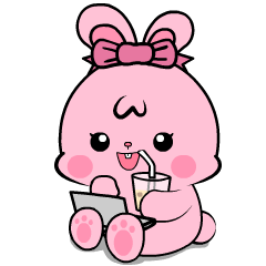 Lovely Pink Rabbit ll : Animated