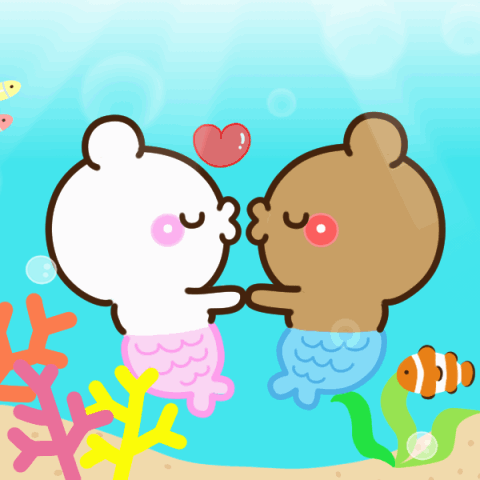 【夏日特效貼圖】熱戀♡熊熊