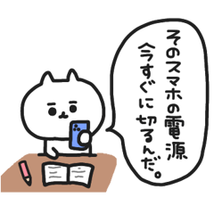 study cat sticker