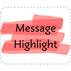 Highlight Brush Line : Message Sticker