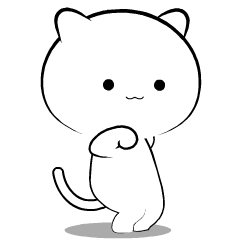 Simple White Cat 2 : Animated