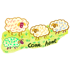 Sheep and bee