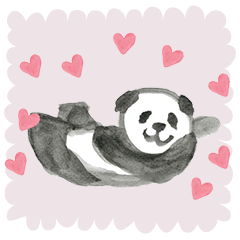Watercolor panda* Revised