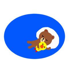 Animation sticker of Brown
