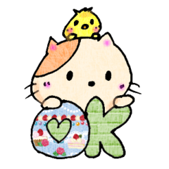cute rabbit and cat  Sticker