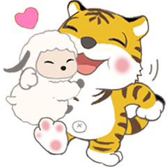 Little Tiger 4 and Little Kumo the sheep