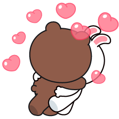 line sticker brown fight