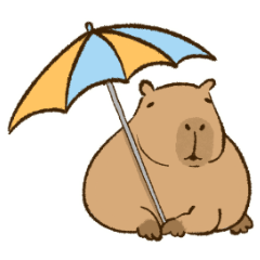 Kapi Sticker Kapi Capybara 10 - Keep calm & Capy On – LINE stickers | LINE STORE