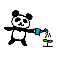 Clumsy panda